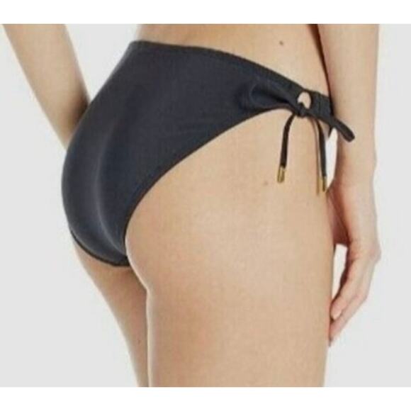 Bleu Rod Beattie Black Tie Side Bikini Bottom 14 NWT - Picture 2 of 2